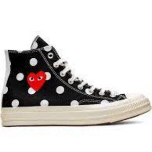 Comme Des Garçons Play x Converse Women Shoes Size 8